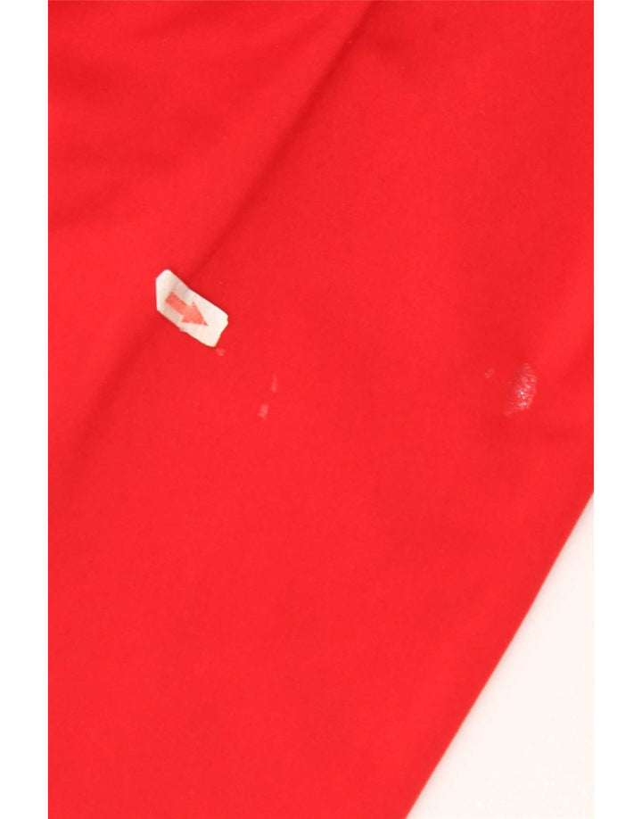 Pantaloni da tuta da donna Adidas UK 12 medio rosso poliestere
