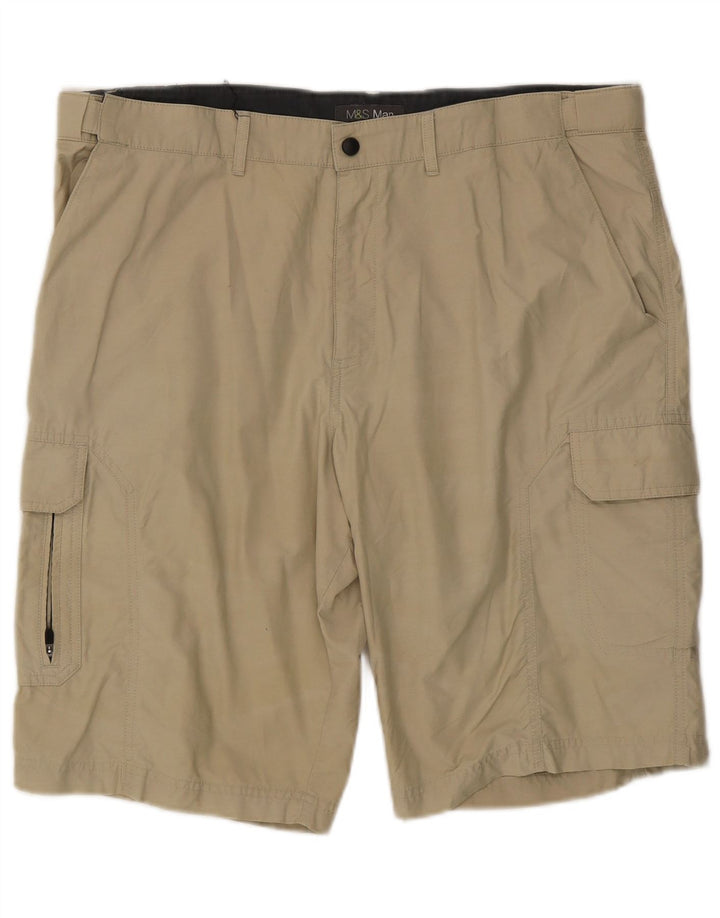 Pantaloncini cargo da uomo Marks & Spencer W38 XL Beige