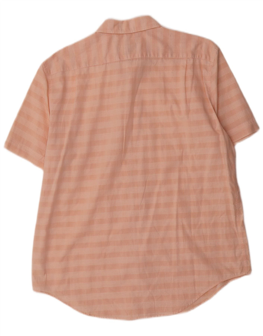 Camicia Lacoste da uomo a maniche corte vestibilità regolare taglia 42 grande cotone a quadri rosa