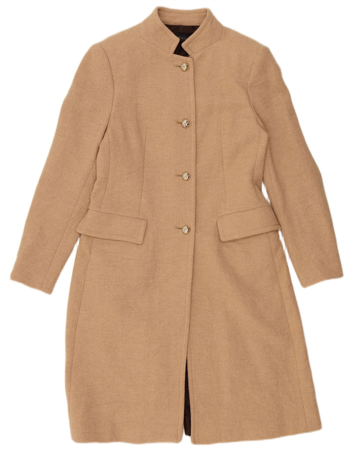 Cappotto Zara da donna UK 12 in lana beige medio