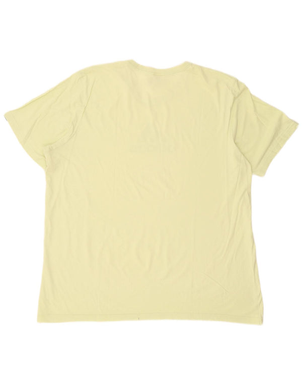 T-shirt grafica da uomo Adidas Top 2XL cotone giallo