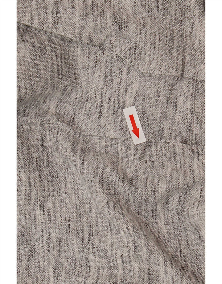 Maglia Adidas da uomo a maniche lunghe con cappuccio piccola grigia chiazzata