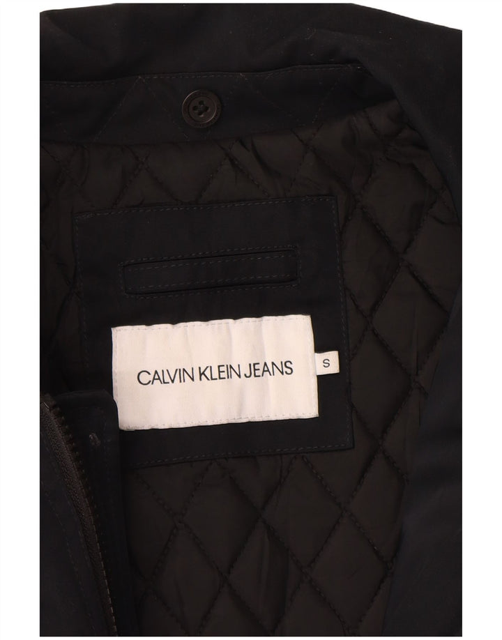 Giubbotto bomber da uomo Calvin Klein Jeans UK 36 piccolo poliestere nero