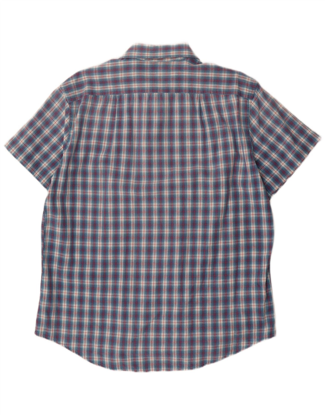Camicia a maniche corte da uomo Paul Smith, cotone a quadri blu grandi