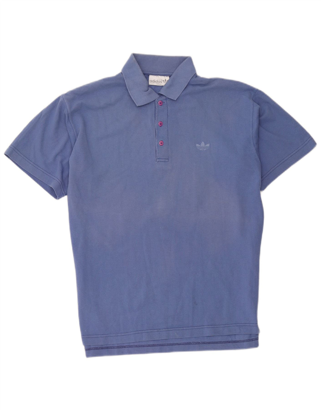 Polo Adidas da uomo grande in cotone blu