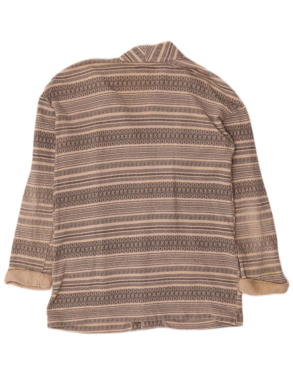 Maglione cardigan aperto Trafaluc da donna Zara UK 10 piccolo grigio a righe
