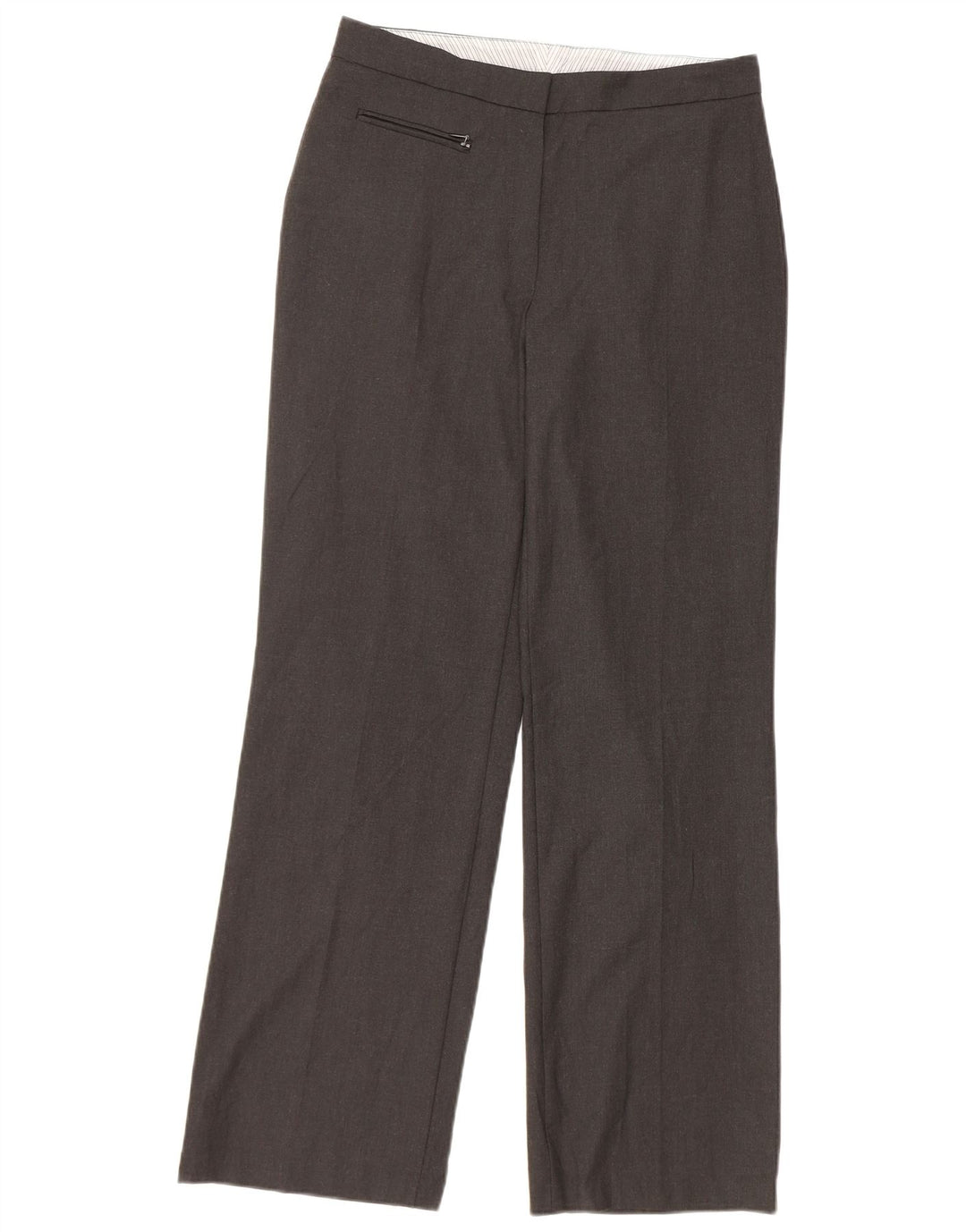Pantaloni casual dritti da donna Marks & Spencer taglia 10 W31 L31 Grigio