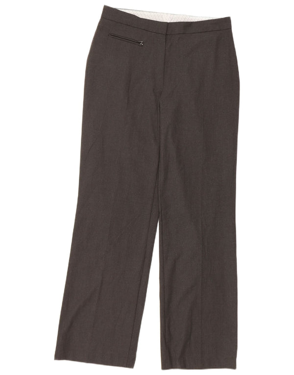 Pantaloni casual dritti da donna Marks & Spencer taglia 10 W31 L31 Grigio