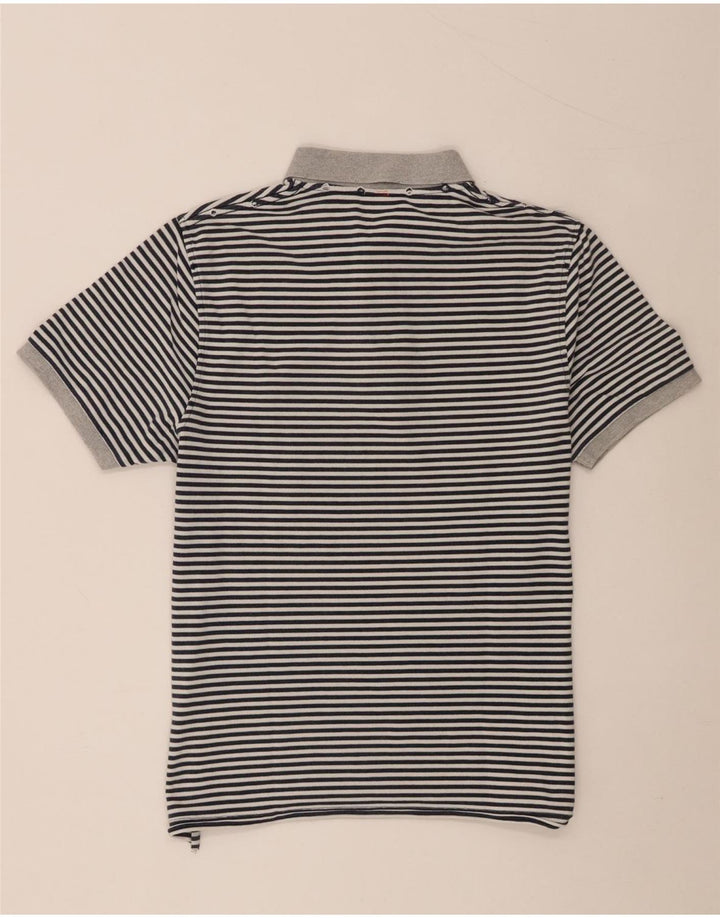 Polo da uomo Sun68 grande cotone gessato grigio