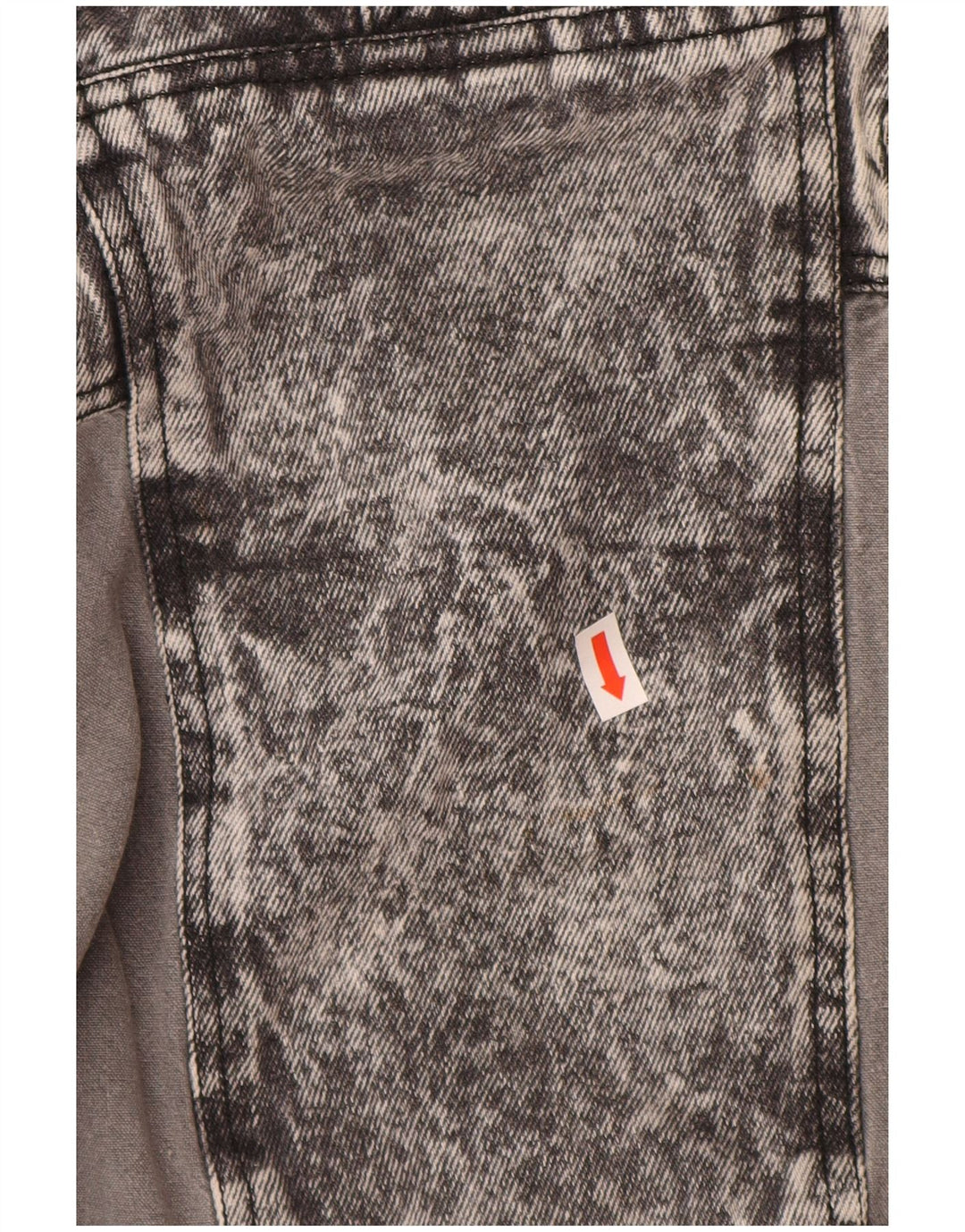 Giacca in denim pullover da donna VINTAGE UK 20 2XL cotone grigio