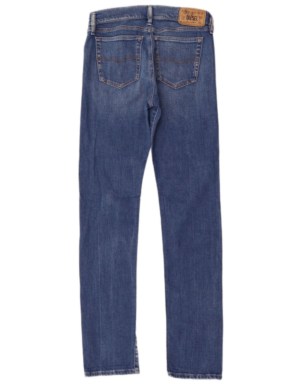 Jeans slim fit rilassati da donna Diesel Boyfriend W26 L34 cotone blu