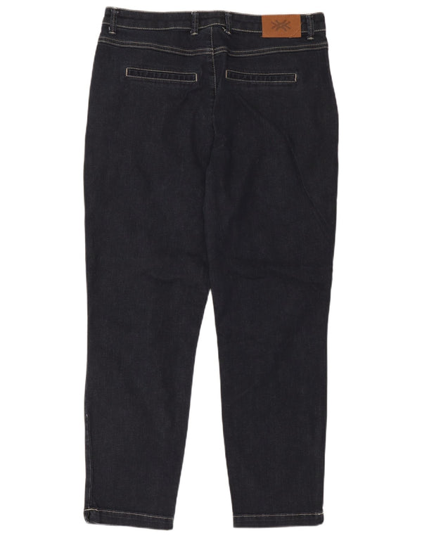 Jeans Benetton Scarlett-Chino affusolati da donna W34 L27 Blu Navy