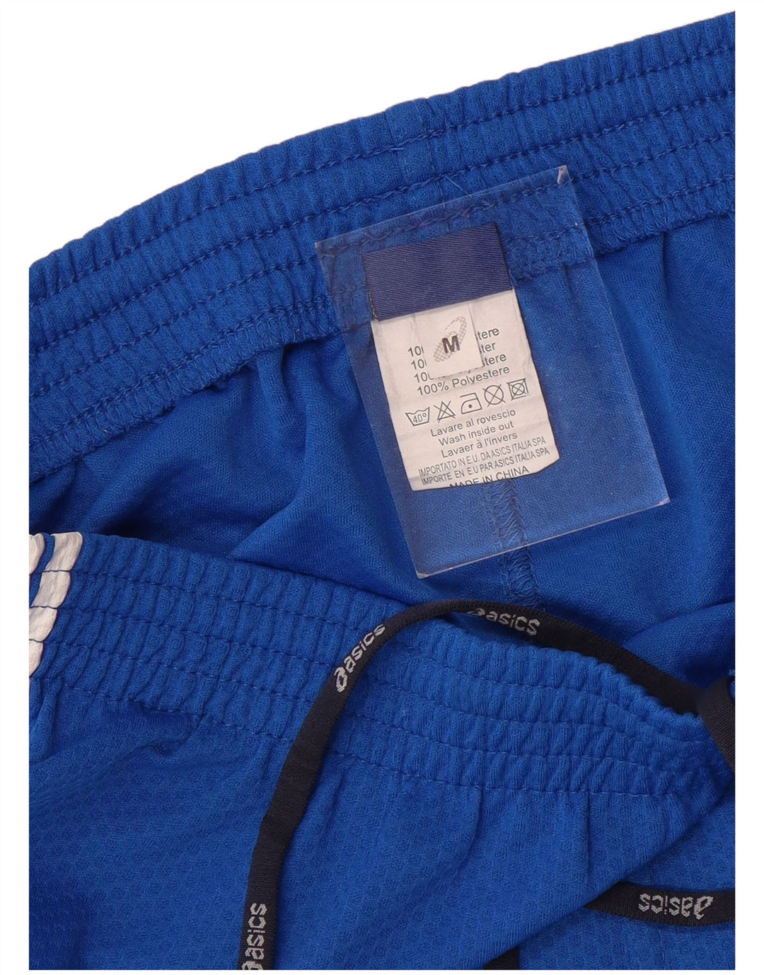 Pantaloncini sportivi ASICS da uomo in poliestere blu medio