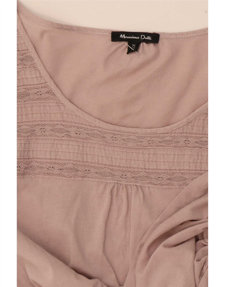 Maglia da donna Massimo Dutti manica 3/4 UK 12 Rosa medio