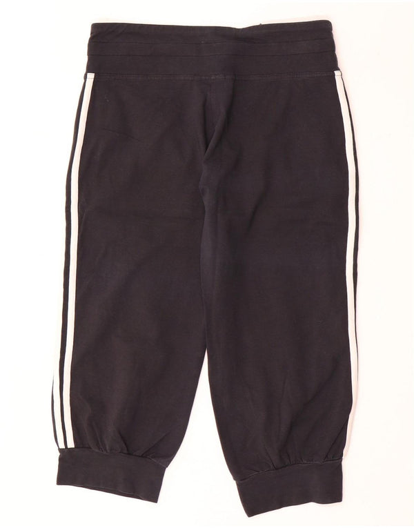 Pantaloni da tuta da donna Adidas Capri Joggers UK 12 Medium Black Cotton