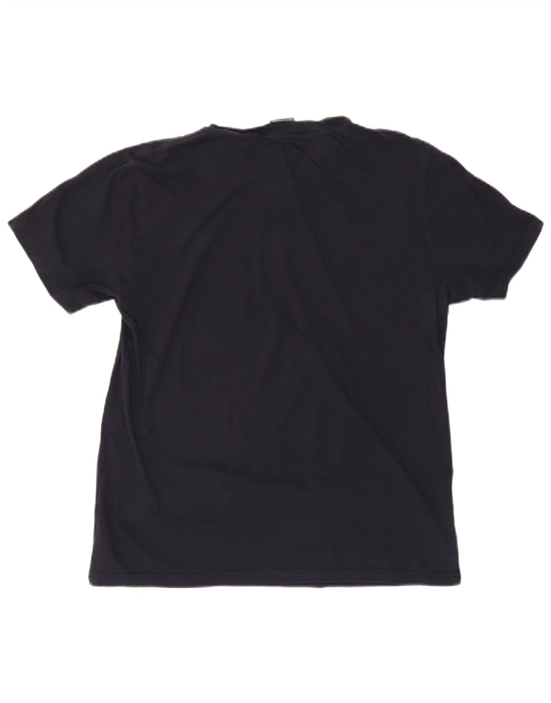 T-shirt da uomo CHAMPION Top grande in cotone blu navy
