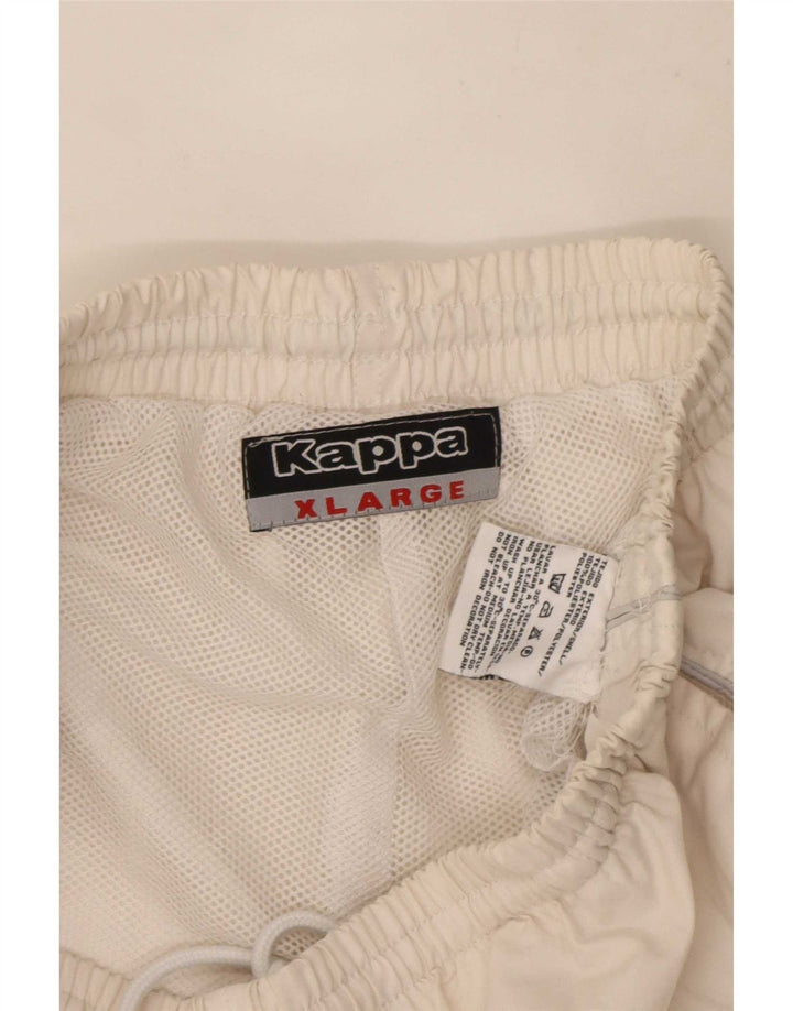 Pantaloni Tuta da Ragazzo Kappa Joggers 15-16 Anni XL Poliestere Bianco