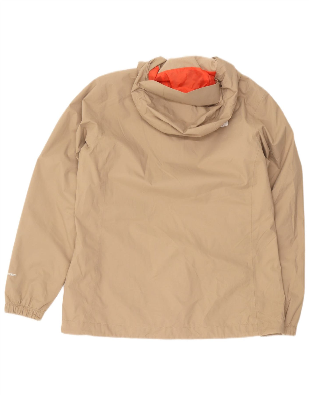 Giacca antipioggia con cappuccio da donna The North Face UK 14 Large Beige Poliestere