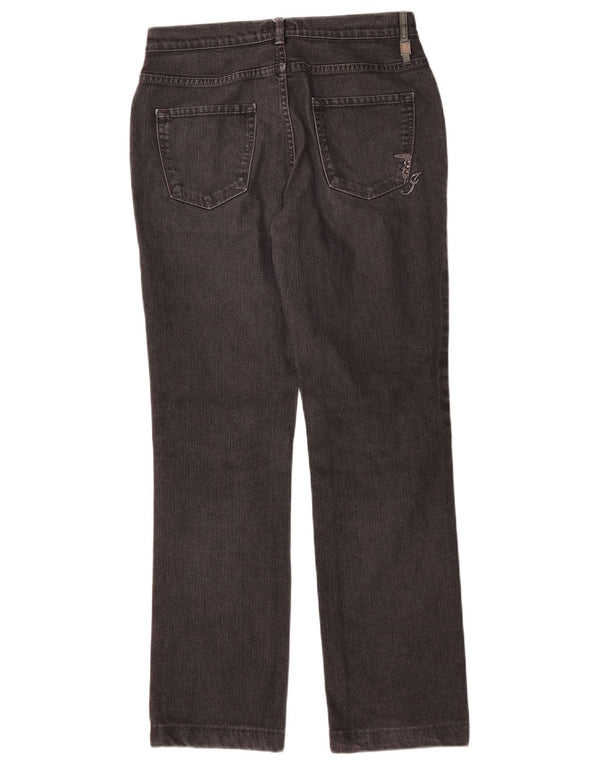 Jeans Dritti Donna Trussardi W28 L28 Cotone Nero