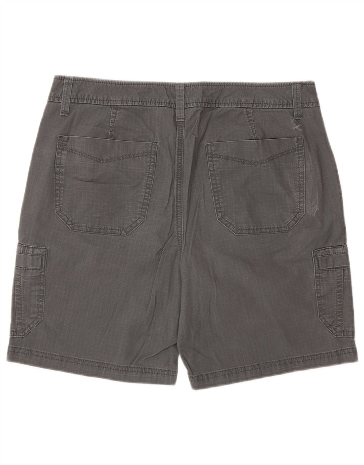 Pantaloncini cargo da donna leggermente curvy Eddie Bauer US 6 Medium W30 Cotone grigio