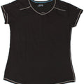 COLUMBIA Womens T-Shirt Top UK 14 Medium Black Cotton Vintage Columbia and Second-Hand Columbia from Messina Hembry 