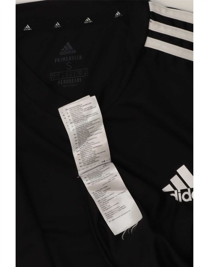 T-shirt Adidas Aeroready da uomo piccola piccola in poliestere nero