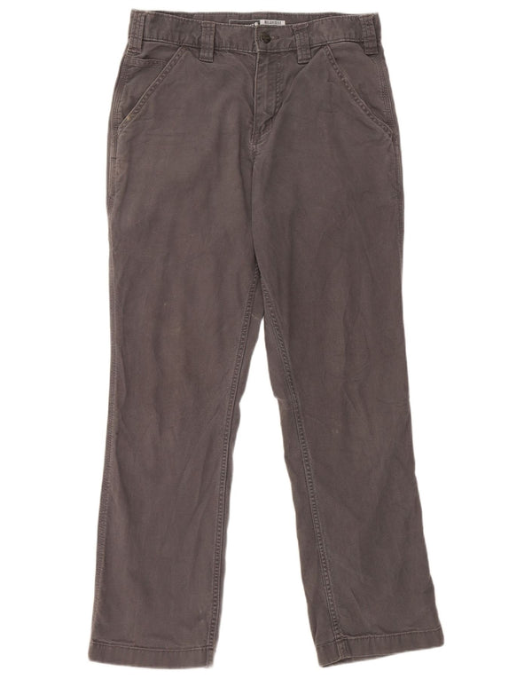 Pantaloni cargo da donna vestibilità rilassata Carhartt W30 L30 cotone grigio