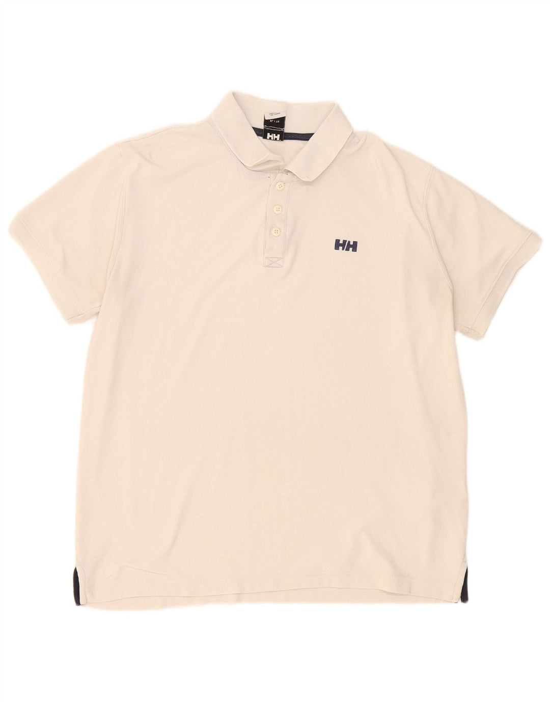 Polo da uomo Helly Hansen XL in poliestere bianco sporco