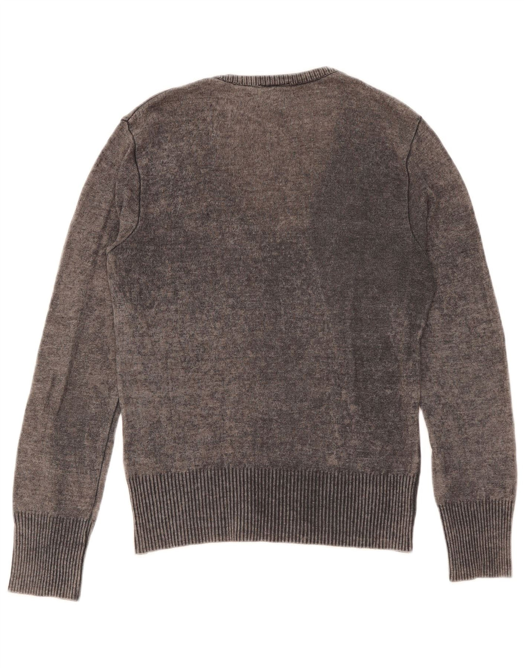 Maglione con scollo a V grafico da donna Dolce & Gabbana IT 44 Lana grigio medio