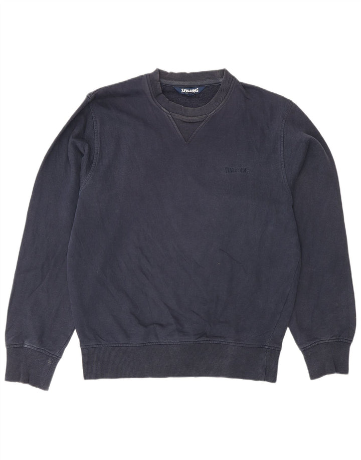 Felpa da uomo Spalding maglione medio blu navy