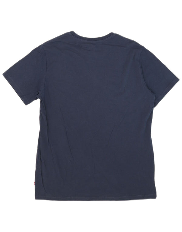 T-shirt grafica da uomo Levi's Top grande blu navy