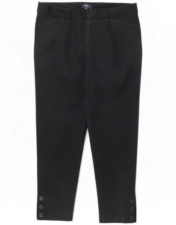 Pantaloni corti da donna Izod US 14 XL W36 L25 Cotone nero