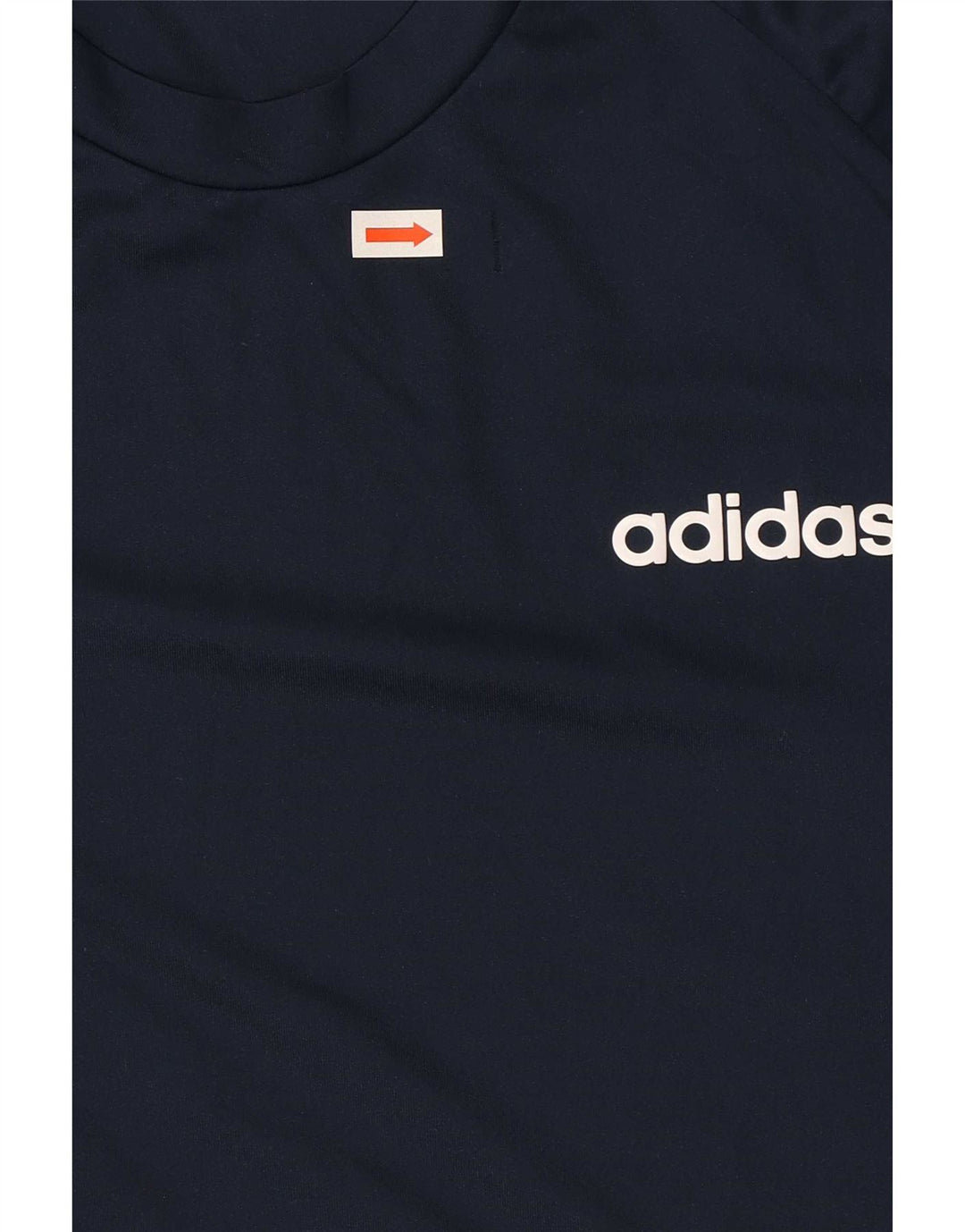 T-shirt Adidas Climalite da uomo Top medio in poliestere blu navy