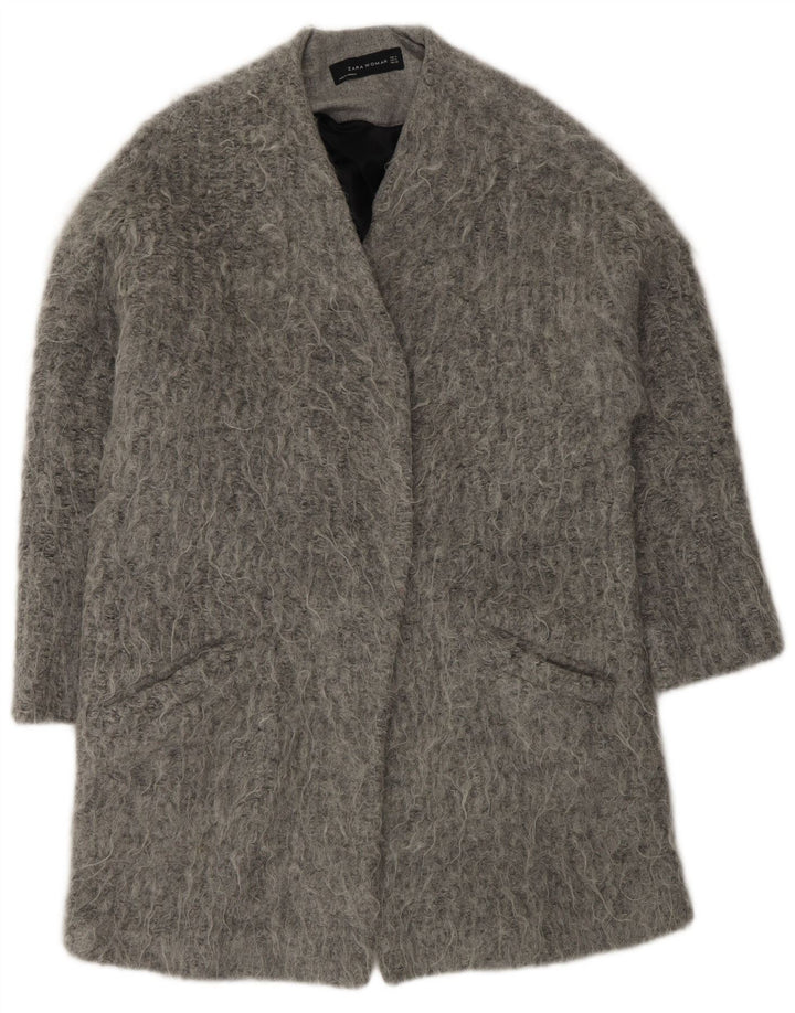 Cappotto aperto da donna Zara UK 14 Grigio medio