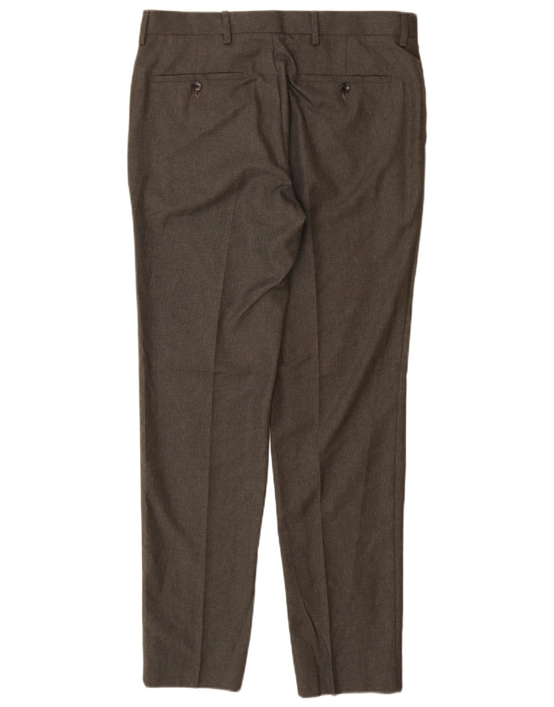 Pantaloni casual skinny da uomo Marks & Spencer W32 L31 poliestere grigio