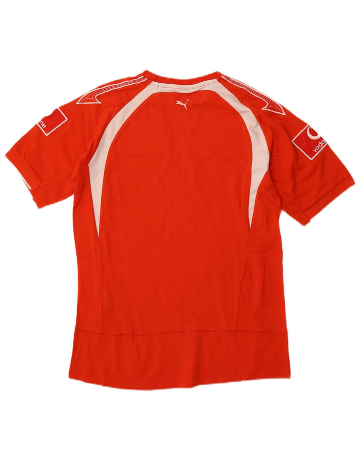 PUMA T-shirt grafica Ferrari da uomo, piccola, in cotone color block rosso