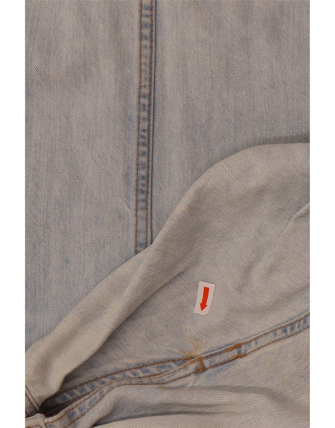 Tuta corta in denim oversize da donna Zara UK 16 grande cotone blu
