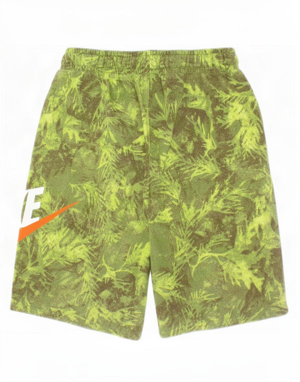 Pantaloncini sportivi Nike da ragazzo con grafica 13-14 anni XL in cotone mimetico verde