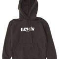 Maglione con cappuccio grafico da uomo Levi's 2XS cotone nero