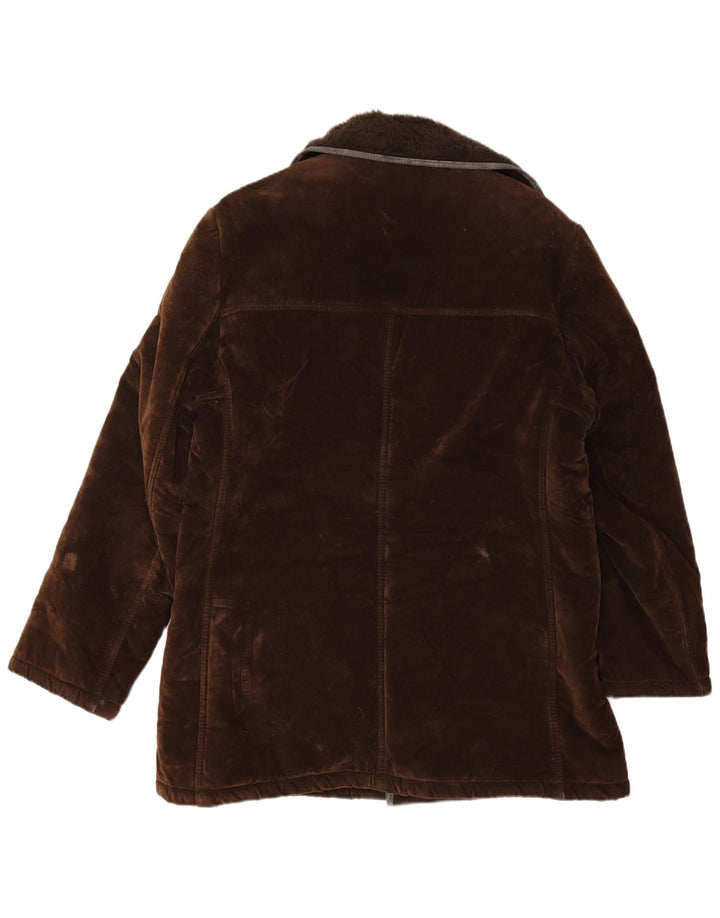 Cappotto Sherpa da uomo Kilmaine UK 40 grande acrilico marrone