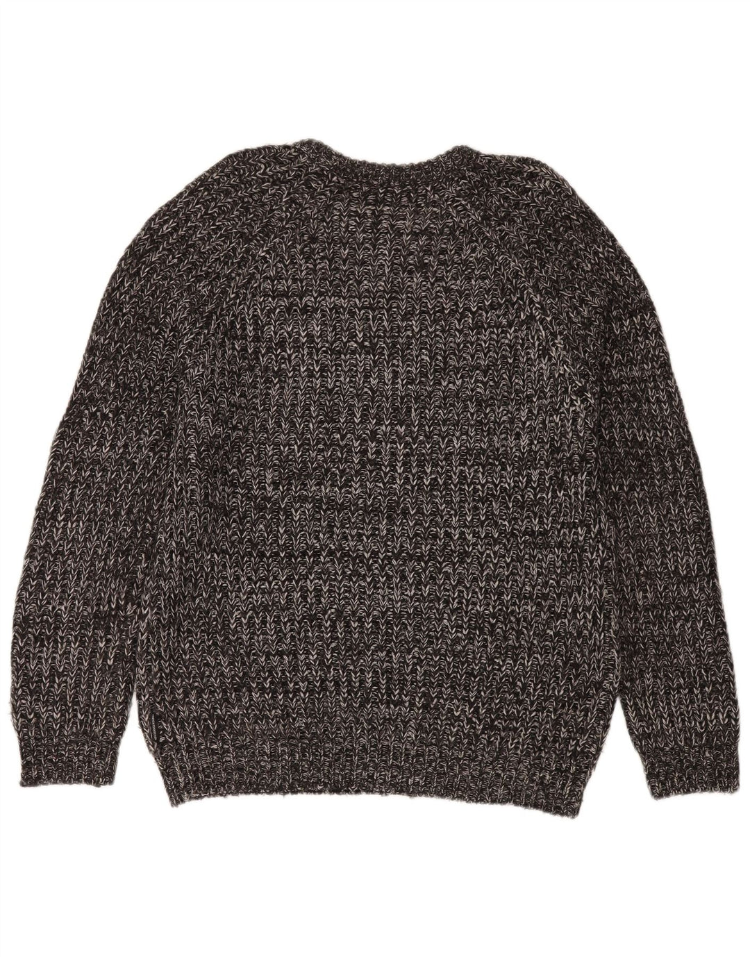 French Connection Maglione da uomo con scollo a barca Maglione in acrilico chiazzato grigio medio
