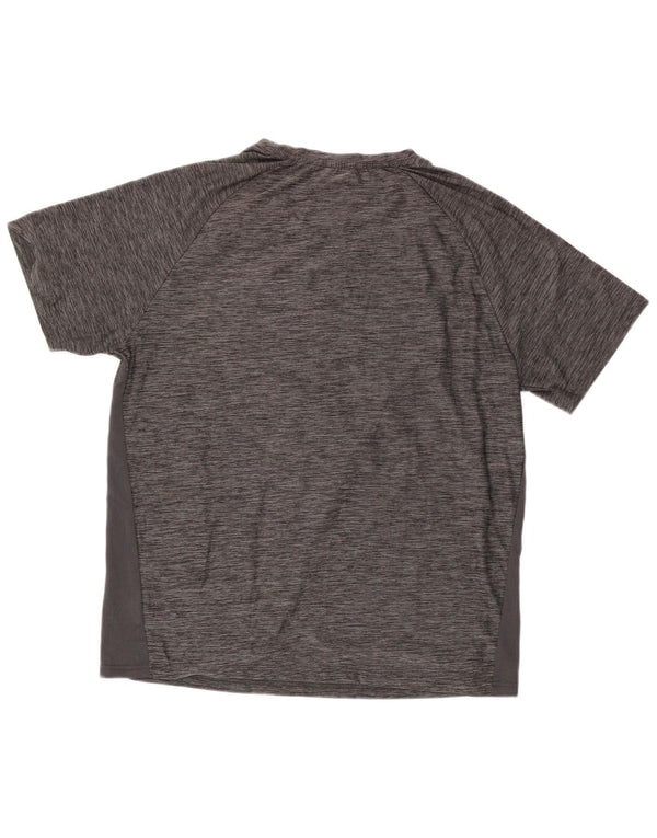 T-shirt da uomo Fila Top Large in poliestere chiazzato grigio