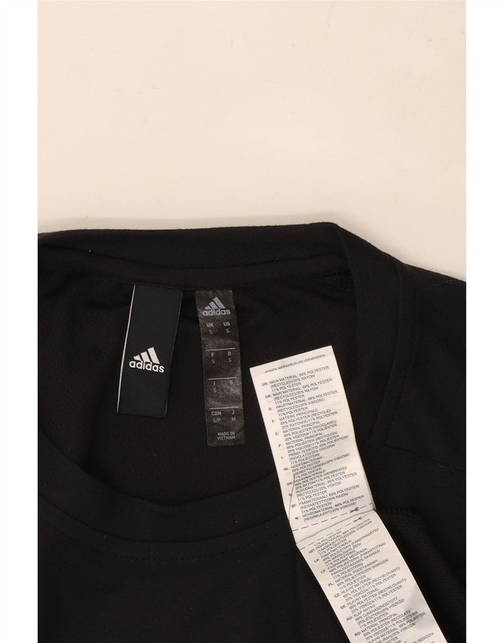 T-shirt da uomo ADIDAS Top Small nera in poliestere