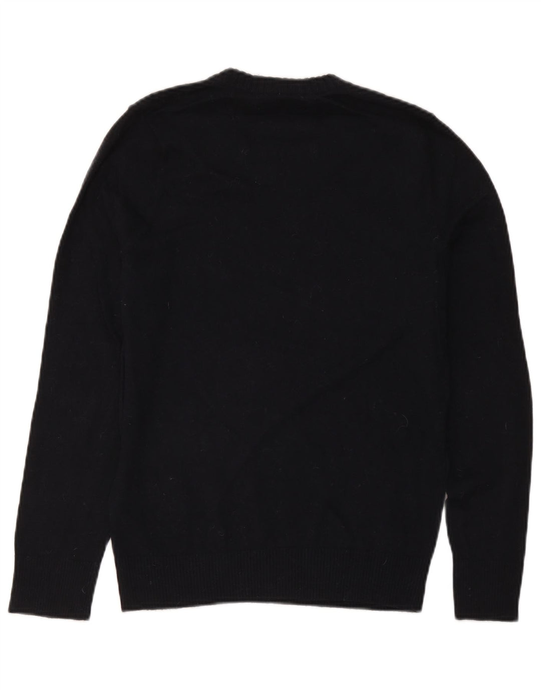 Maglione Hollister da uomo con scollo a V, cotone medio blu navy