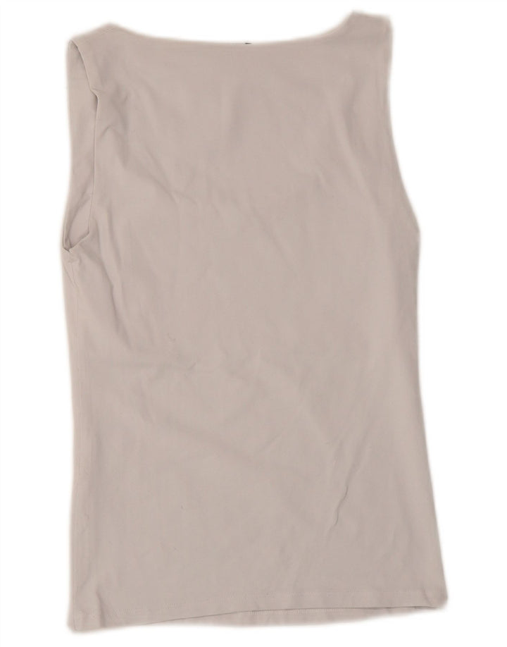 Canottiera Zara da donna UK 8 Small bianca in poliammide