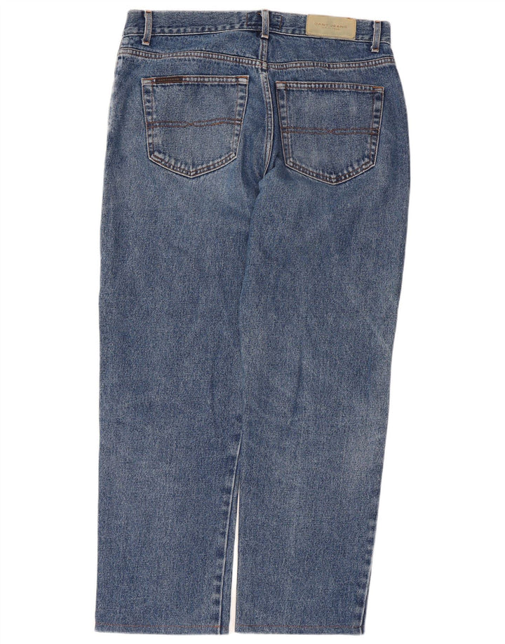 Jeans dritti regolari da uomo Gant W34 L27 cotone blu