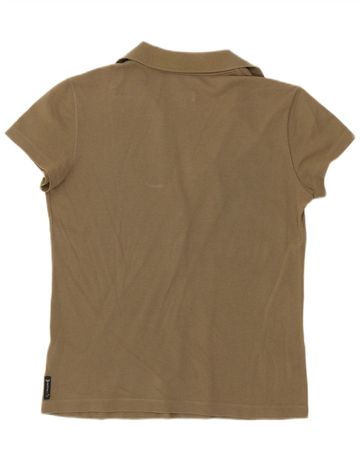 Polo da donna Armani UK 12 cotone kaki medio
