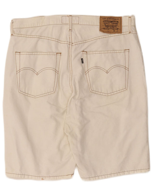 Pantaloncini casual da uomo Levi's W36 grandi bianco sporco