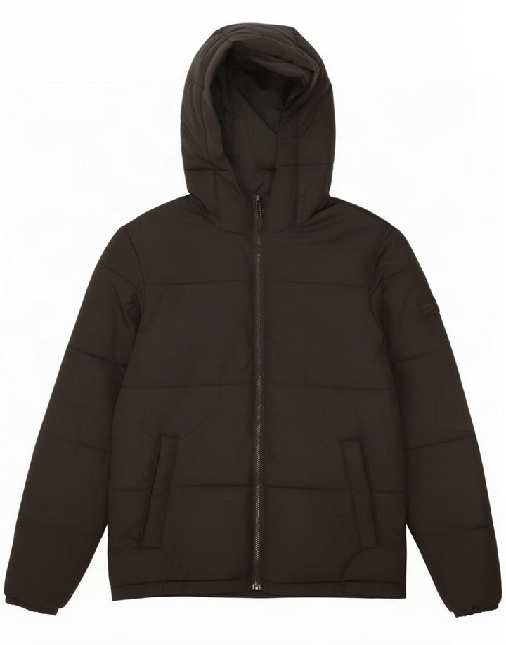 Giacca imbottita con cappuccio da uomo Jack & Jones UK 36 piccola nera