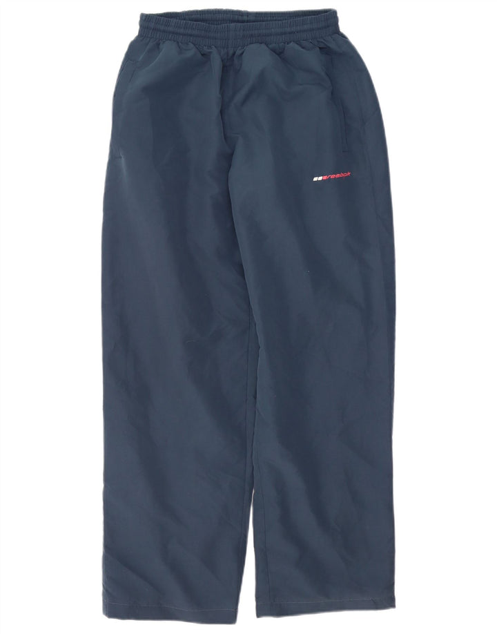 Pantaloni da tuta da uomo Reebok Small in poliestere blu navy